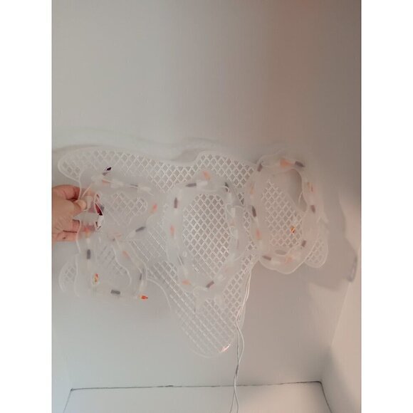 Vintage Halloween Impact Plastics Light Up BOO Sign From 2000 Retro Spooky - Picture 5 of 5